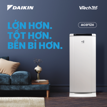 ĐẶT TRƯỚC SIÊU PHẨM DAIKIN ACEF12X - MÁY LỌC KHÔNG KHÍ TỐT NHẤT DÀNH CHO KHÔNG GIAN RỘNG